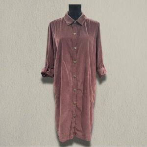J. JILL CORDUROY BUTTON DOWN DRESS SIZE: XL PETITE